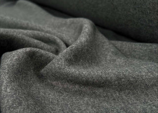 Made A Difference Wool Nylon Italian Grey Coating Fabric CU