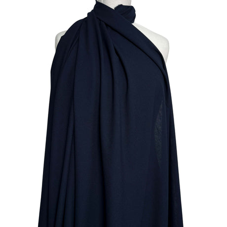 Plain Crease-Resistant Navy Polyester Suiting Fabric Main Course Mannequin