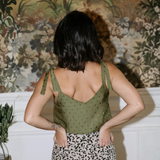 Maison Fauve Belle Epine Top Sewing Pattern Green Back