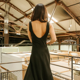 Maison Fauve Linger Dress Sewing Pattern Black Back 1