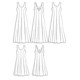 Maison Fauve Linger Dress Sewing Pattern Illustration