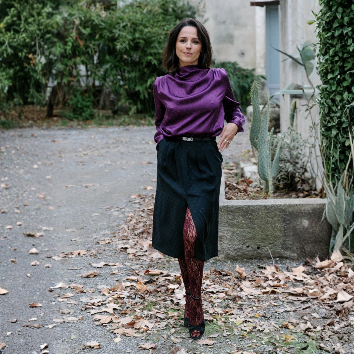Maison Fauve Silvana Skirt Sewing Pattern Black Front