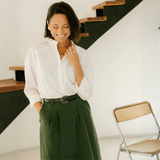 Maison Fauve Silvana Skirt Sewing Pattern Green Front 1