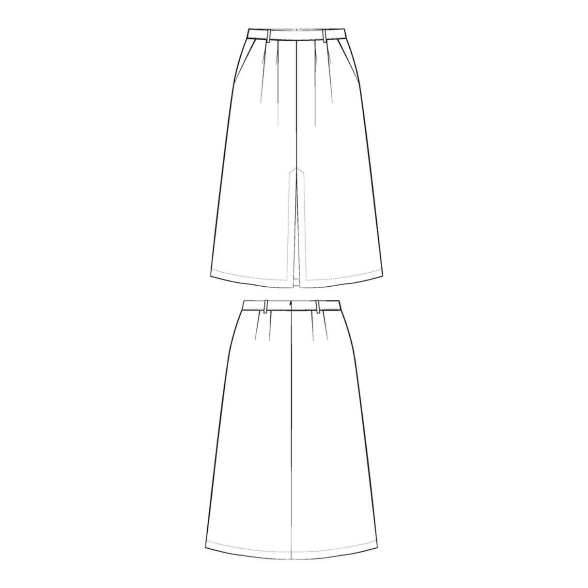Maison Fauve Silvana Skirt Sewing Pattern Illustration