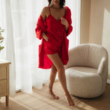 Maison Fauve Blush Songe Pyjamas Sewing Pattern Red Front 2