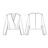 Maison Fauve Damas Jacket Sewing Pattern Illustration