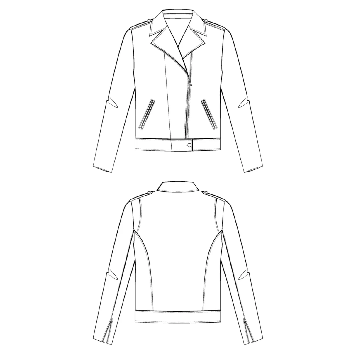 Maison Fauve Misfit Perfecto Sewing Pattern Illustration