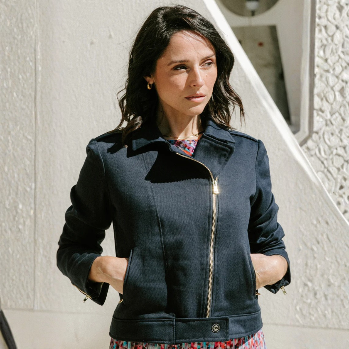Maison Fauve Misfit Perfecto Sewing Pattern Navy Front 1