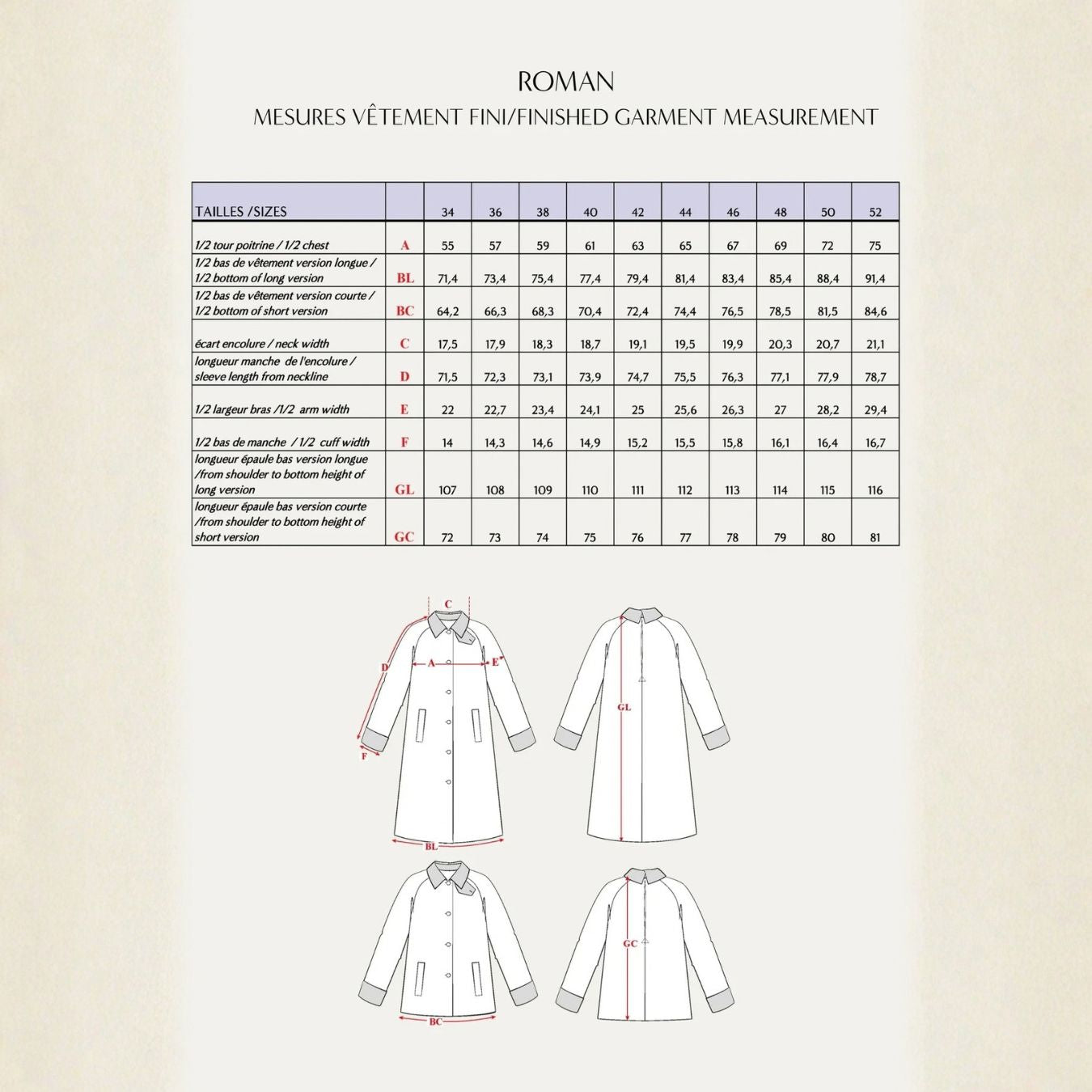 Maison Fauve Roman Overcoat Sewing Pattern 22