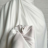 White Fine Nylon Jersey Dressmaking Fabric Marshmallow Dreams CU