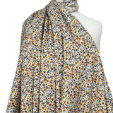Mens Italian Shirting Marigold Floral Cotton Fabric