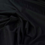 Mercerised Super Wide Black Cotton Jersey Fabric CU