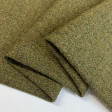 Merino Lambswool – Olive British Suiting Fabric Fold
