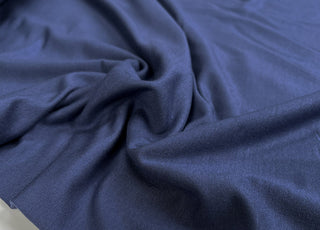Modal French Terry Blue Elastane Slinky Knit Jersey Fabric CU