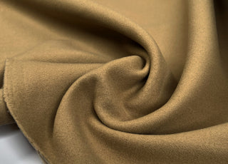 Morbido Camel Coating Wool Cashmere Italian Fabric CU