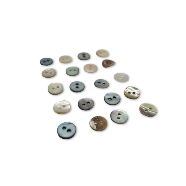 Mother of Pearl Shell Buttons 10mm PK20 All