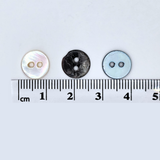 Mother of Pearl Shell Buttons 10mm PK20 Ruler