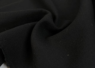 Nero Testura Wool Cashmere Black Italian Pattern Coating Fabric CU