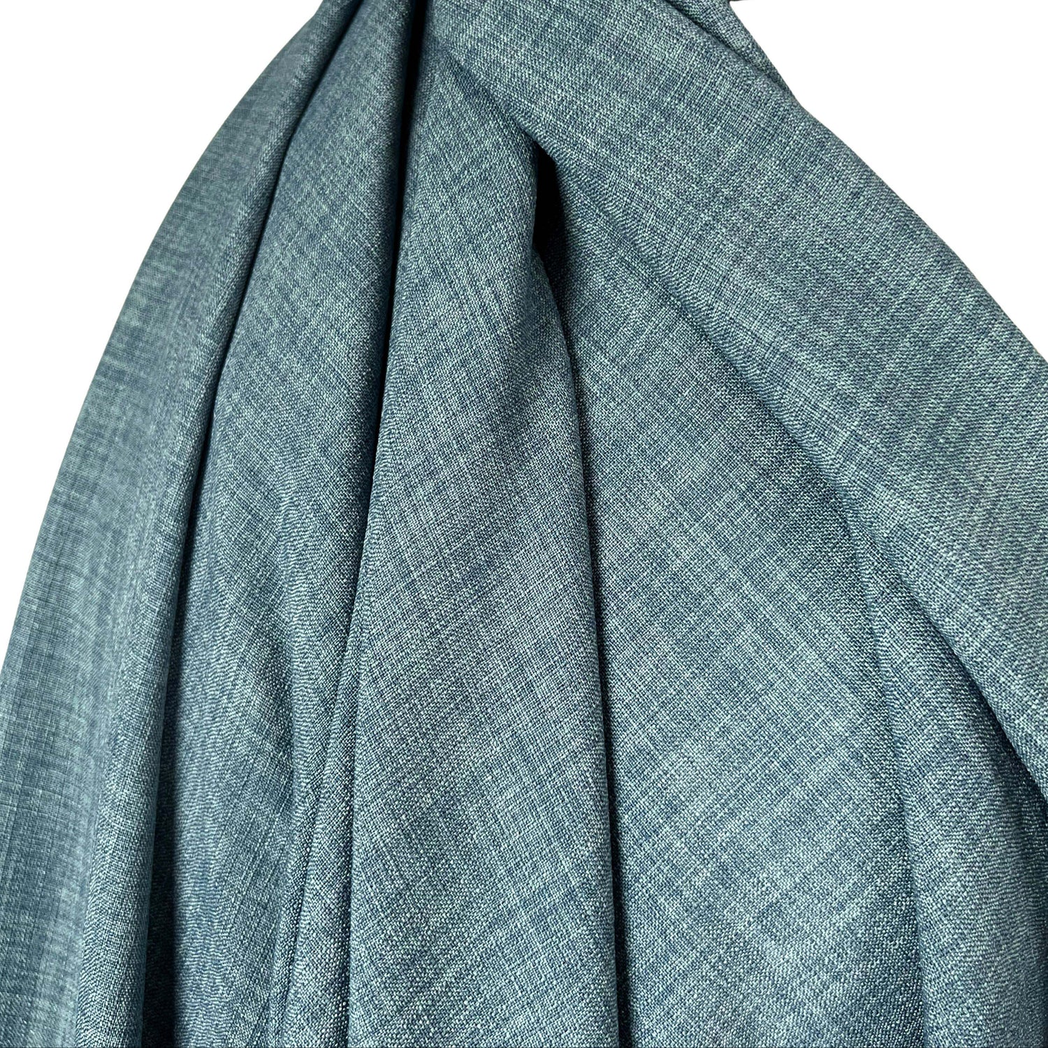 New Slant Polyester Blue Woven Suiting Fabric Mannequin