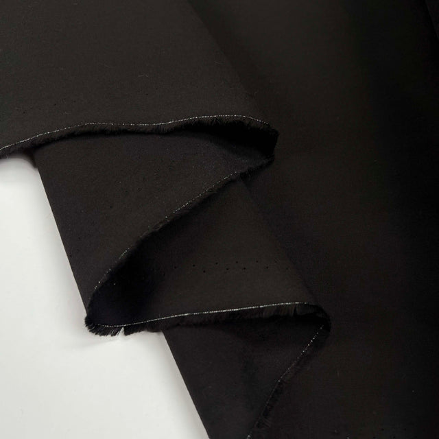 Nice n Black Cotton Plain Woven Shirting Fabric Fold