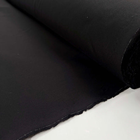 Nice n Black Cotton Plain Woven Shirting Fabric Roll