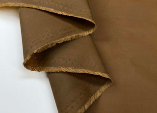 Oil Cloth 9oz Brown Cotton Water Resistant Coating Fabric Fold