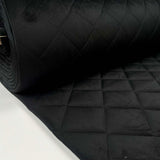Ooh It's Soft Fur Polyester Black Diamond Quilting Fabric Bolt