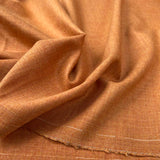 British Ex-Designer Worsted Wool Suiting Fabric Orange Blossom CU