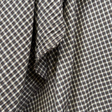 Organic Farmer Cotton Recycled Polyester Check Shirt Fabric Hang