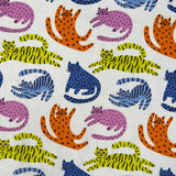 Cotton Print - Lazy Cats