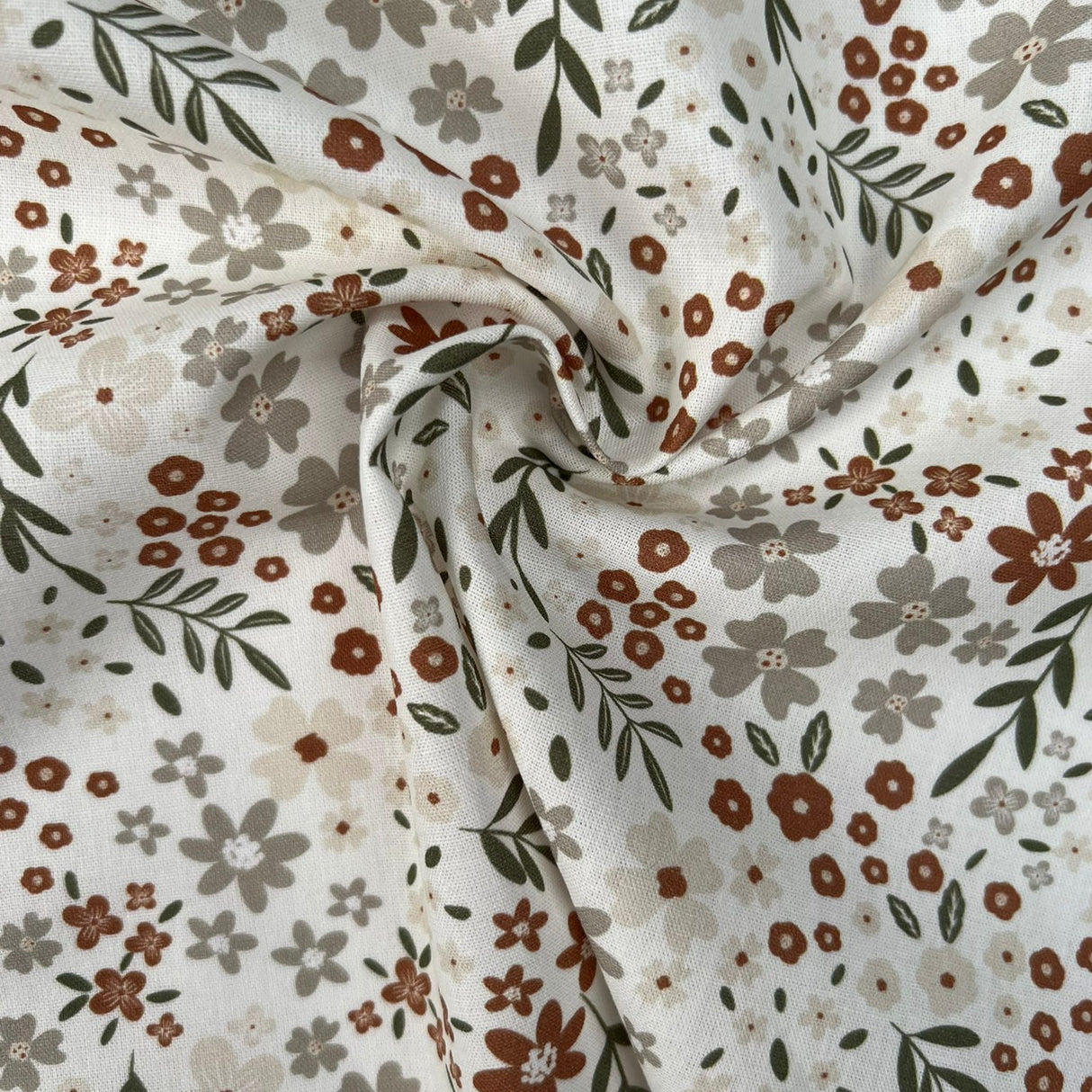 Flower Print Cotton Dress Fabric | Cotton Poplin - Soft Meadow Floral Croft Mill Flower Print Cotton Dress Fabric | Cotton Poplin - Soft Meadow Floral Croft Mill