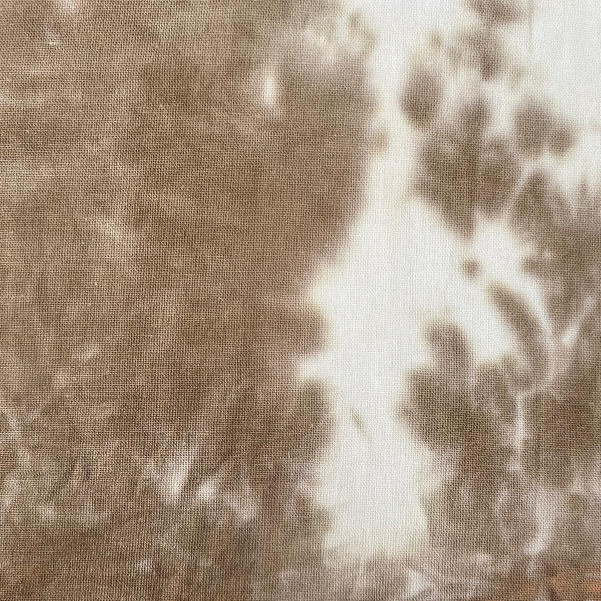 Linen Mix - Batik Tie Dye - Brown