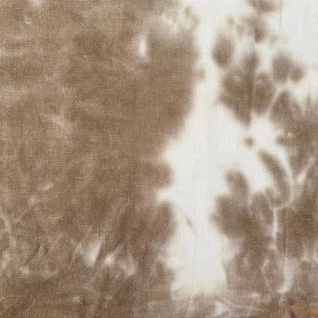 Linen Mix - Batik Tie Dye - Brown