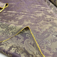 Paisley Changeant Lining - Gold & Lilac