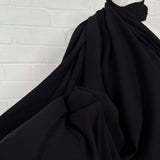 Palermo Poplin Black Cotton Plain Woven Ex Designer Shirting Fabric