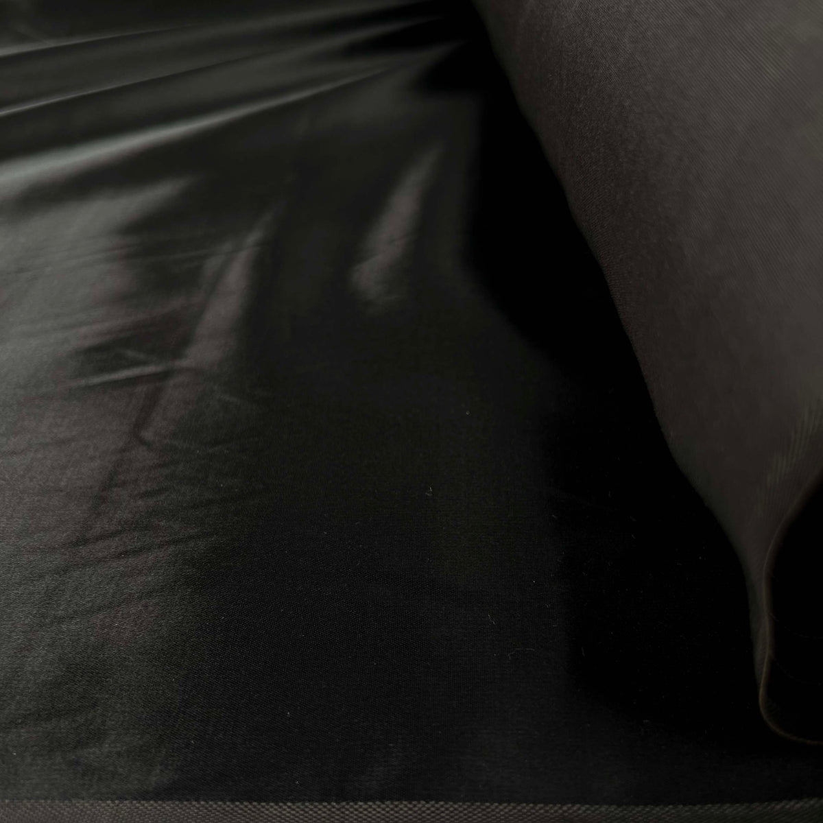Shiny Viscose Polyester Black Dressmaking Fabric Pedigree Satin Roll