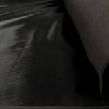 Shiny Viscose Polyester Black Dressmaking Fabric Pedigree Satin Roll