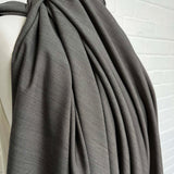 Grey Stripe British Wool Deadstock Suit Fabric Pick up a Pinstripe CU