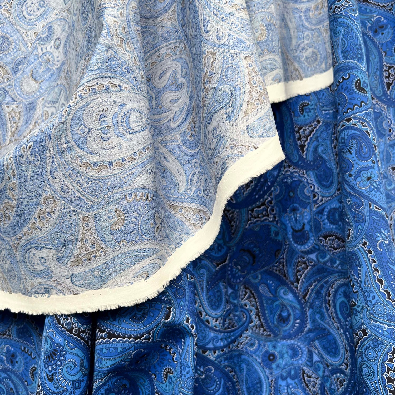 Pima Cotton Lawn – A Twist Of Blue