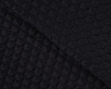 Pebble Quilt Black Plain Water Repellent Fabric fabric