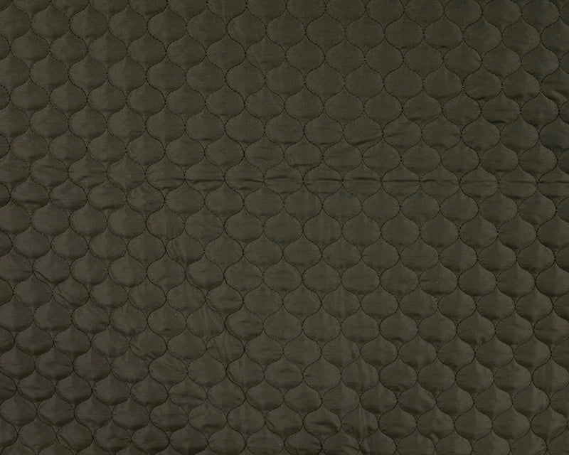 Pebble Quilt Dark Olive Plain Water Repellent Fabric fabric