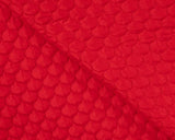 Pebble Quilt Red Plain Water Repellent Fabric fabric