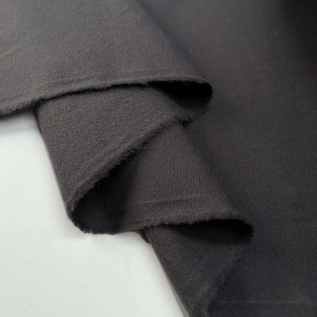 100% Brushed Cotton Dark Grey Winceyette Dress Fabric