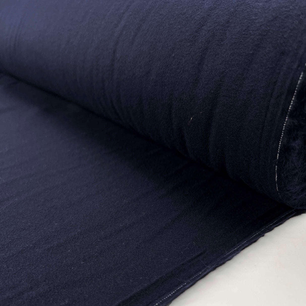 Winceyette Plain - Navy