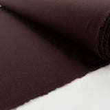 Plum Duff Wool Cotton Damson Plain Woven Suiting Fabric Roll