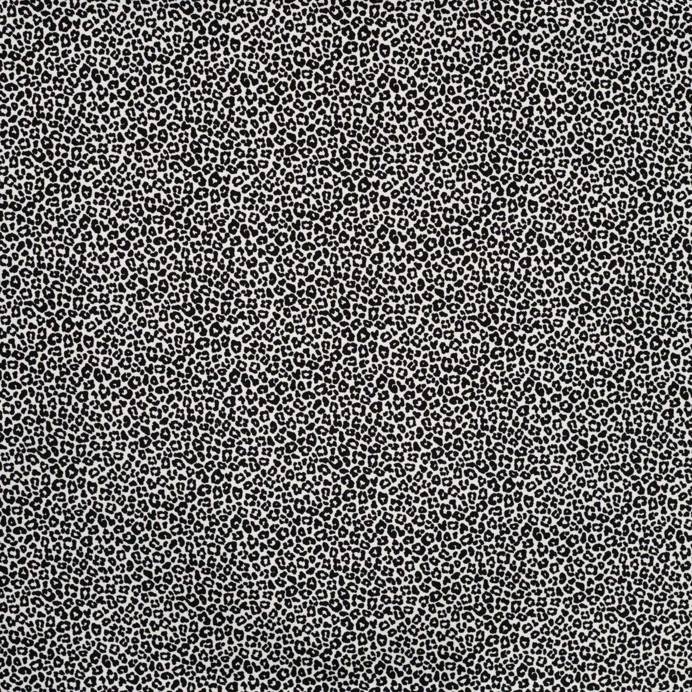 Pocket Panther Ecru Animal Print Knitted Cotton Jersey 200gsm Dress Fabric Flat