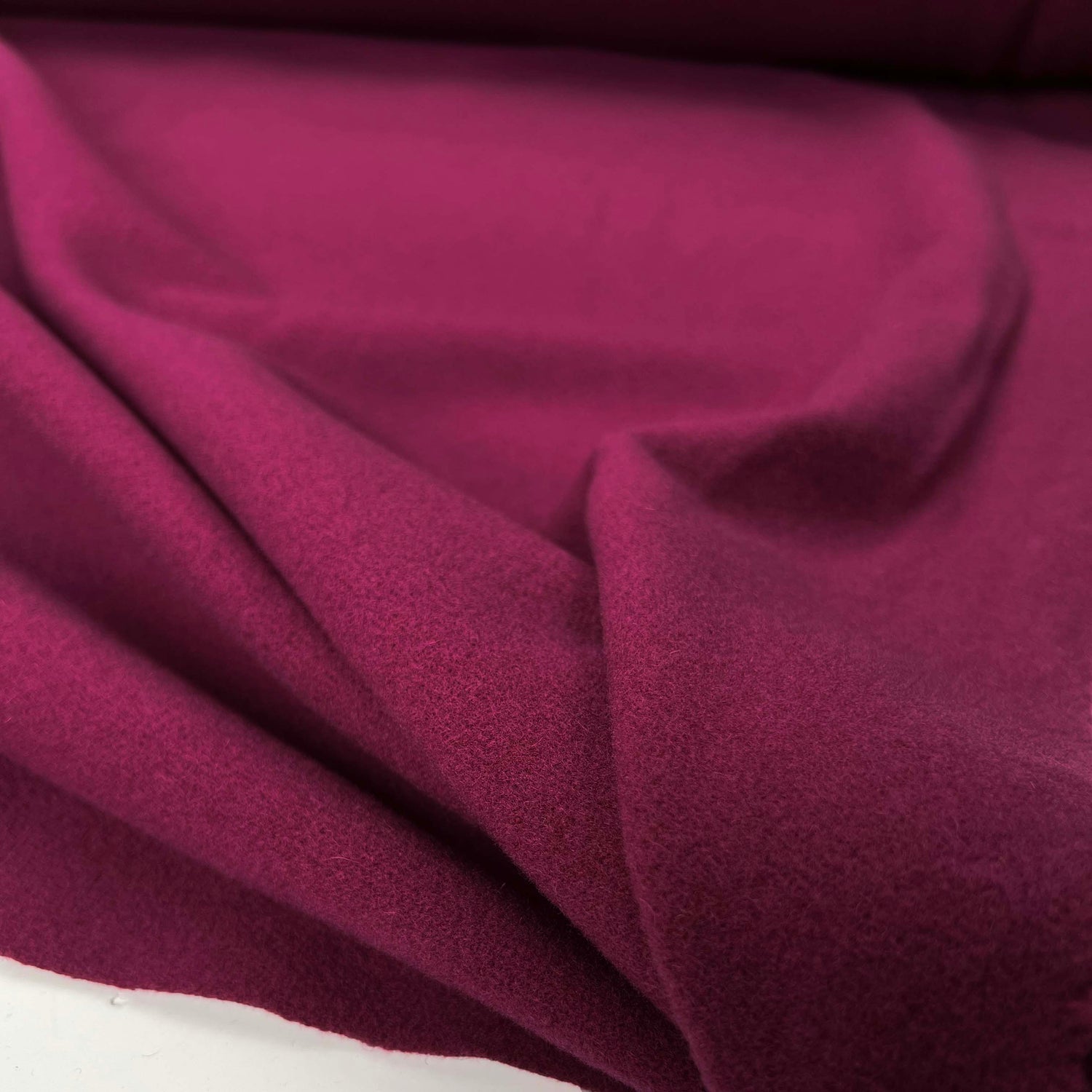 Poison Berry Wool Polyester Brushed Pink Coat Fabric CU