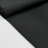 Plain Black Polyester Viscose Dress Fabric Polished Off Lining Bolt