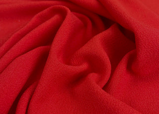 Scarlet Red Stretch Crepe Dress Fabric 248gsm Barca Crepe
