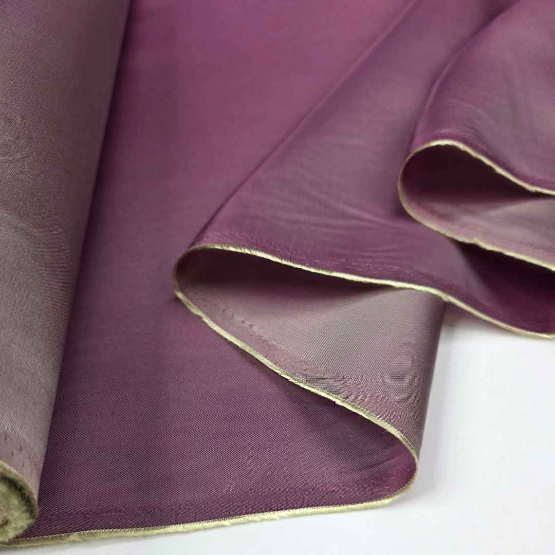 Polyester Purple Tailors Lining Fabric Imitation Lavender Fold